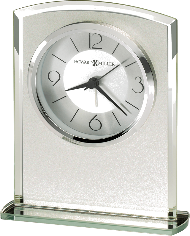 Howard Miller® Glamour Clear Glass Tabletop Clock