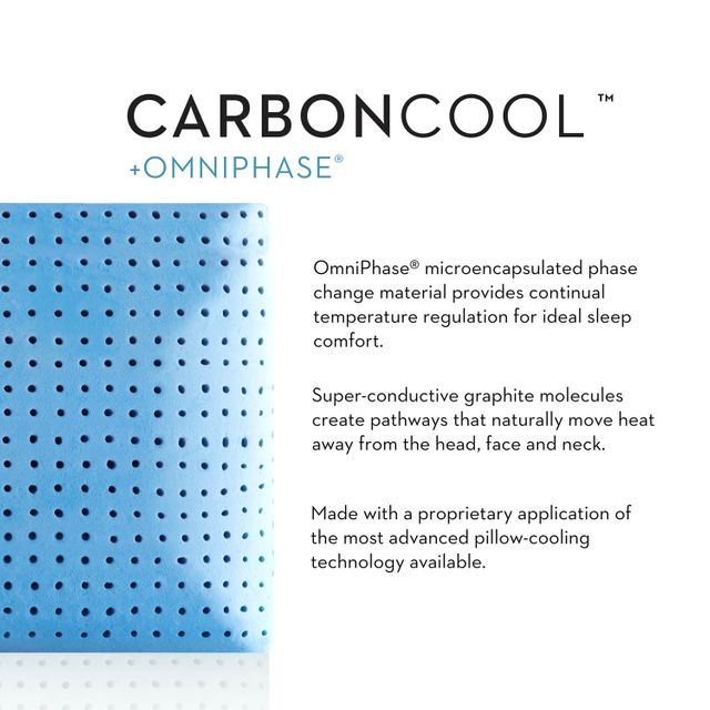 Malouf® Z CarbonCool® + OmniPhase™ Queen Pillow 6