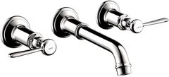 AXOR Montreux Chrome Wall-Mounted Widespread Faucet Trim with Lever Handles, 1.2 GPM