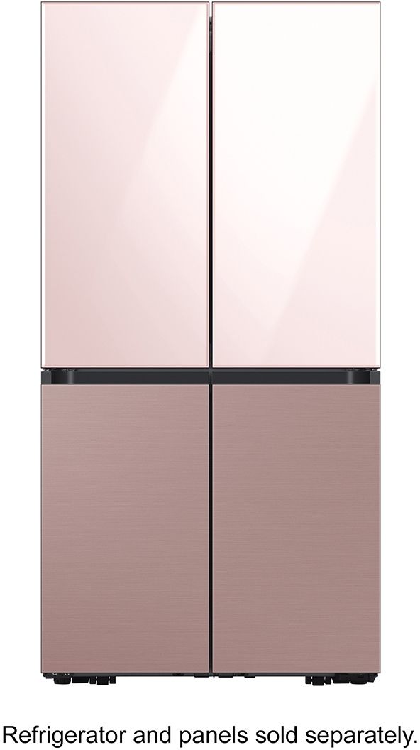 Samsung BESPOKE Champagne Rose Steel Refrigerator Bottom Panel 4
