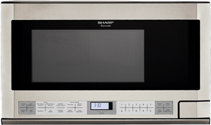 Sharp® Carousel Over The Counter Microwave Oven-Stainless Steel