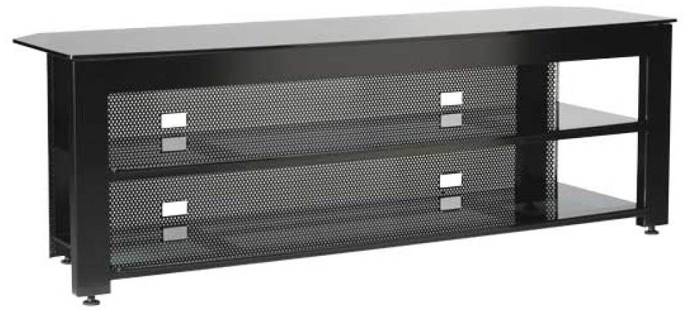 Sanus® Steel Series Black Three-Shelf Widescreen Lowboy