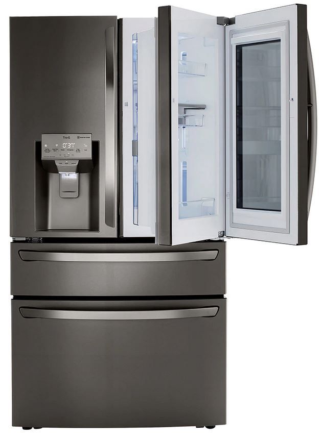 LG 29.5 Cu. Ft. PrintProof™ Black Stainless Steel French Door Refrigerator 4