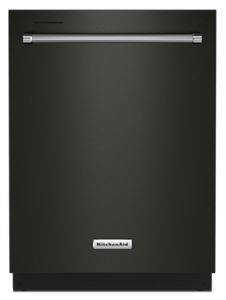 KitchenAid® 24" Black Stainless Steel Built In Dishwasher