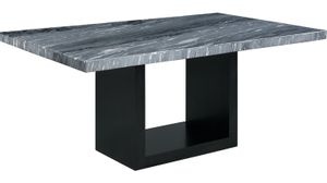 Elements International Valentino Grey/Black Counter Height Dining Table