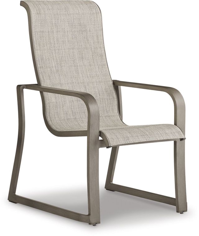 Signature Design by Ashley® Beach Front 4-Piece Beige Outdoor Arm Chair Set-2