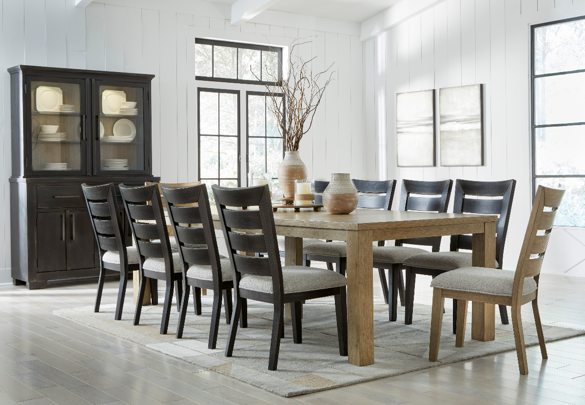 Signature Design by Ashley® Galliden Light Brown/Gray Dining Chair ...