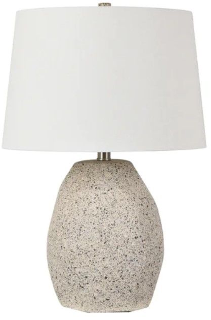 Crestview Collection Fiesta Faceted Terrazzo White 22" Accent Lamp-0