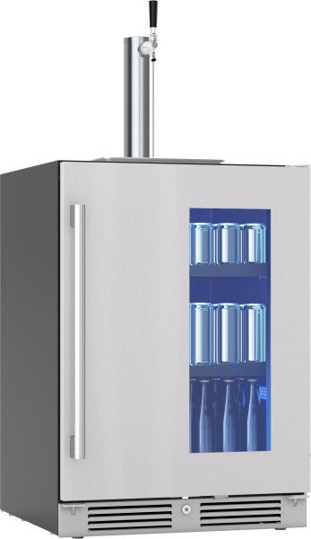 Zephyr Presrv™ 24" Stainless Steel Kegerator & Beverage Cooler-2