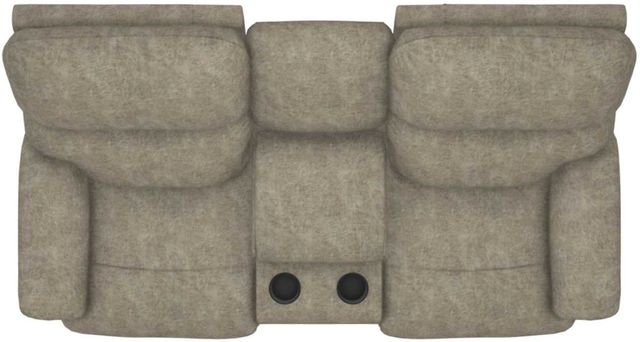 La-Z-Boy® Trouper Sable Reclining Loveseat with Console 1