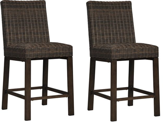 Signature Design by Ashley® Paradise Trail 2-Piece Brown Bar Stools 0