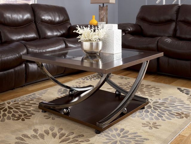 Signature Design by Ashley® Rollins Dark Brown Coffee Table 3