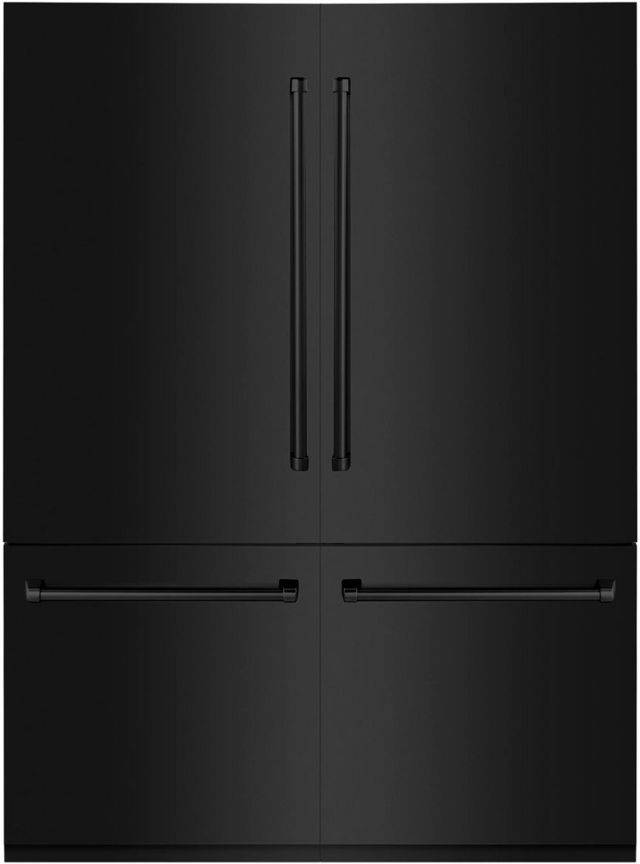 ZLINE 32.2 Cu. Ft. Black Stainless Steel Built In French Door Refrigerator 