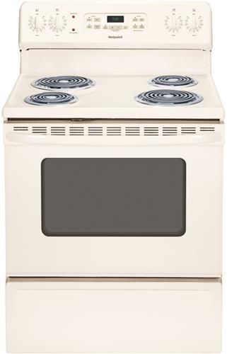 Hotpoint® 30" Free Standing Electric Range-Bisque 0