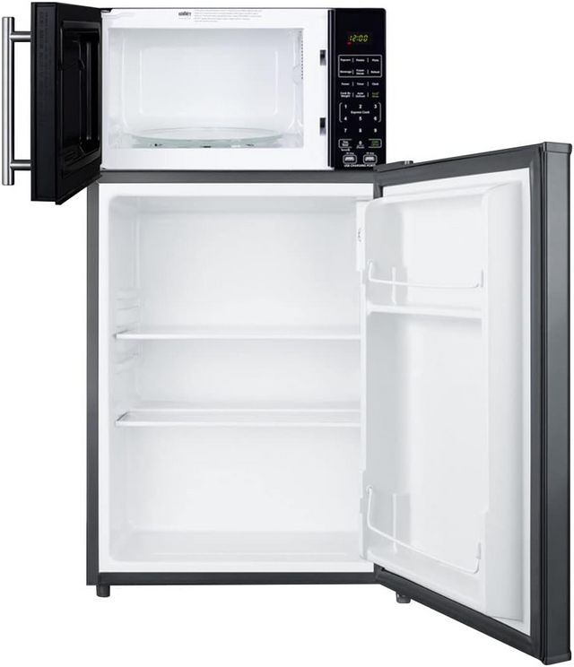 Summit® 2.4 Cu. Ft. Jet Black Compact Refrigerator with Microwave-1