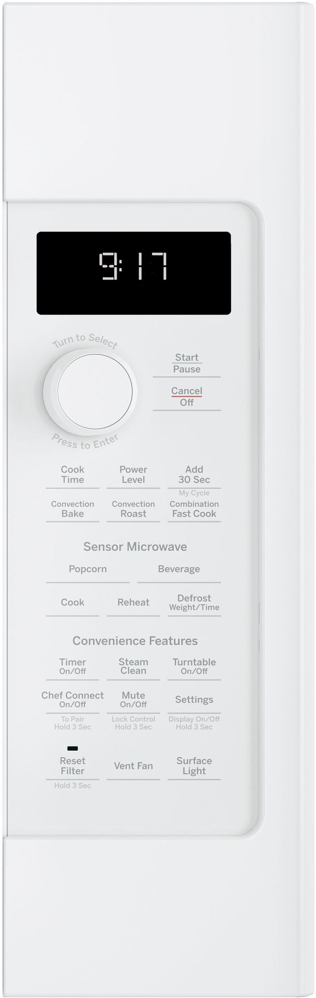 GE Profile™ 1.7 Cu. Ft. White Over The Range Microwave 2