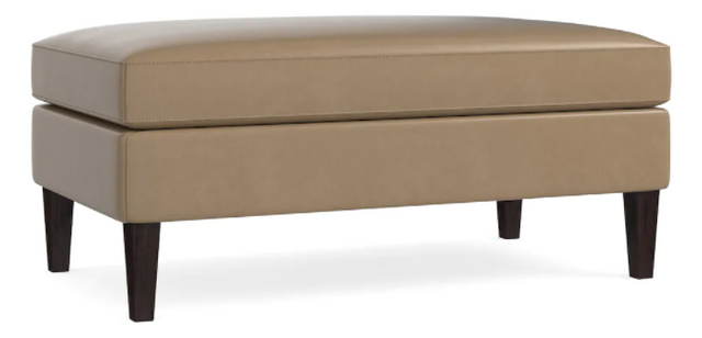 Bassett® Furniture Fremont Light Brown Leather Medium Bench
