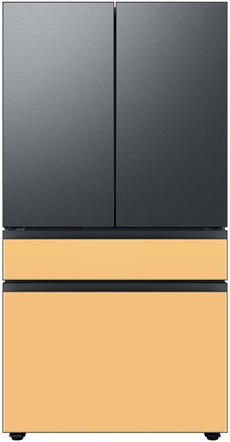 Samsung Bespoke 36" Sunrise Yellow Glass French Door Refrigerator Middle Panel 12