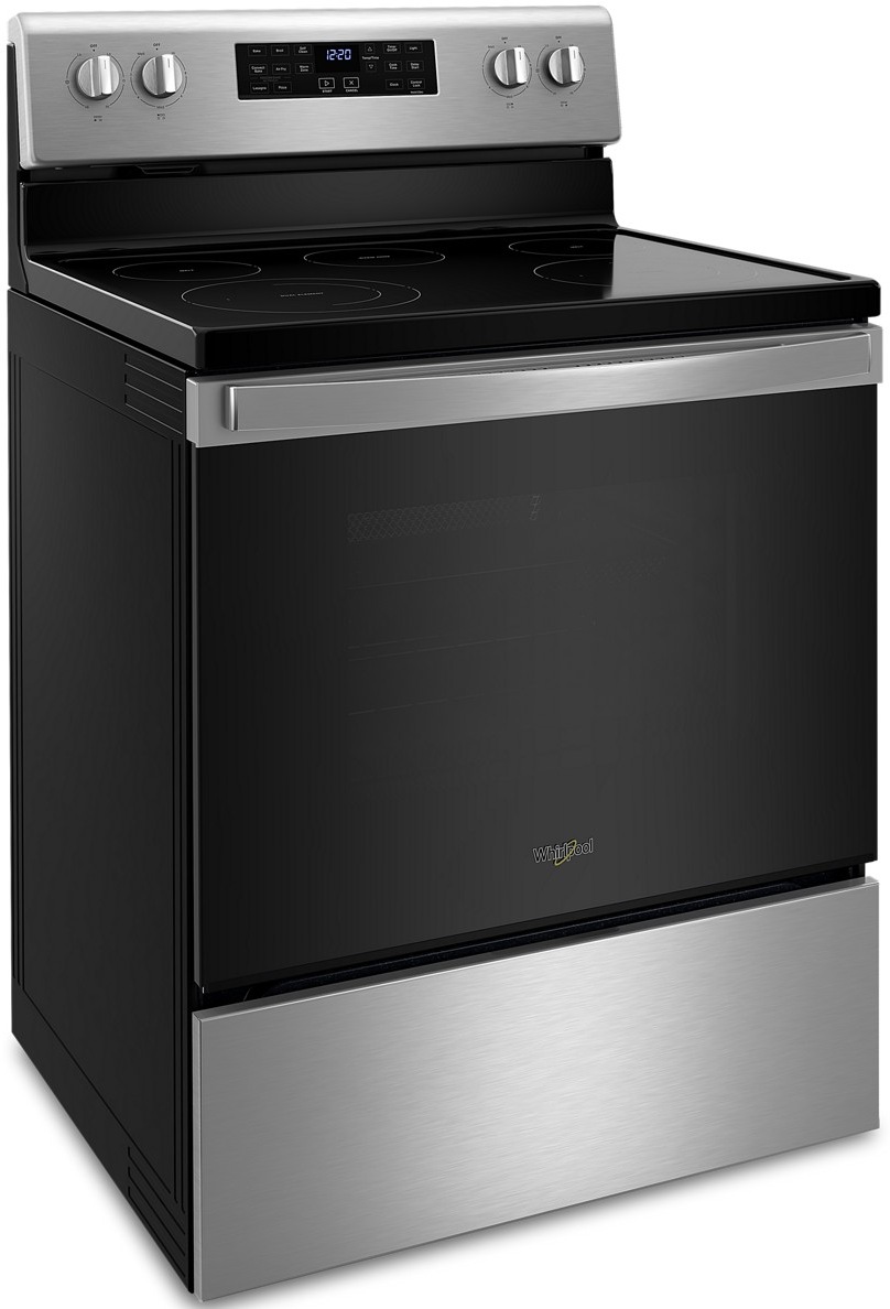 Whirlpool® 30" Stainless Steel Free Standing Electric Range | Grand ...