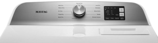 Maytag® 7.0 Cu. Ft. White Front Load Natural Gas Dryer-2