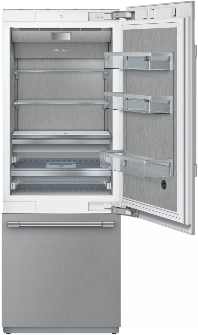 Thermador® Freedom® 30 in. 16.0 Cu. Ft. Stainless Steel Built-In Bottom Freezer Refrigerator-1