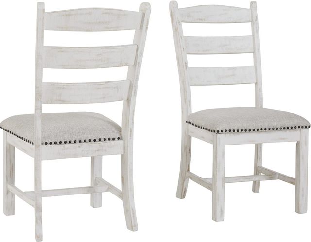 Signature Design by Ashley® Valebeck Beige/White Upholstered Dining Side Chair 6
