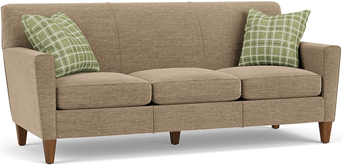 Flexsteel Digby Wheat Three Cushion Sofa Kamin Home Furnishing