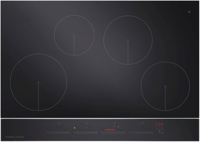 Fisher & Paykel Series 9 30" Black Glass Induction Cooktop 0