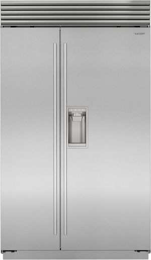 Sub-Zero® Classic Series 28.4 Cu. Ft. Stainless Steel Built In Side-by-Side Refrigerator