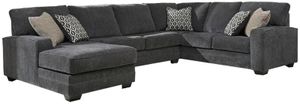 Benchcraft® Tracling 3-Piece Slate Right-Arm Facing Sectional with Chaise