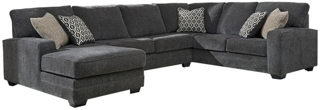 Benchcraft® Tracling 3-Piece Slate Sectional with Chaise