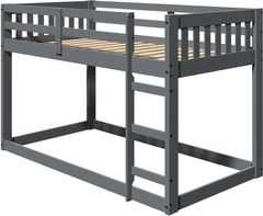 Woodcrest Gray Low Bunk Bed