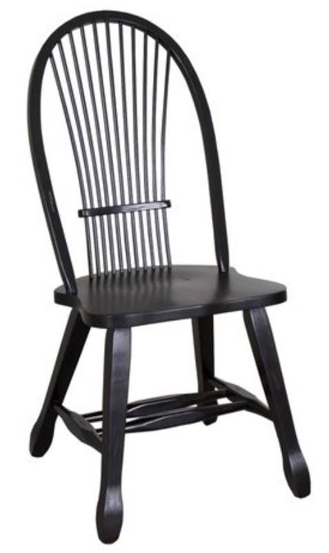 Liberty Furniture Treasures Black Bow Back Side Chair - Set of 2-0