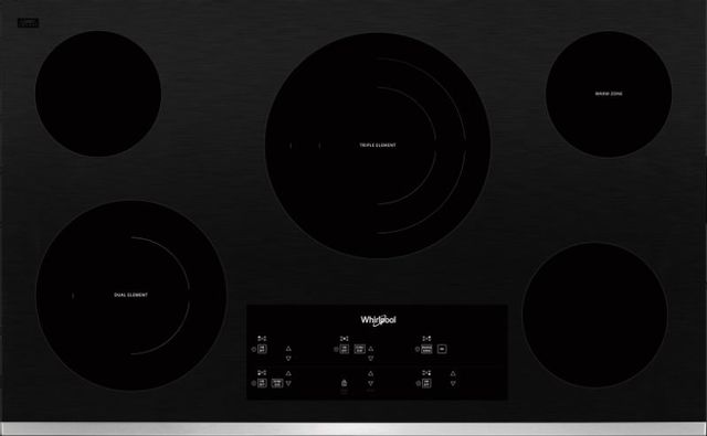 Whirlpool® 36" Stainless Steel Electric Cooktop