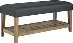 Signature Design by Ashley® Cabellero Charcoal/Brown Accent Bench