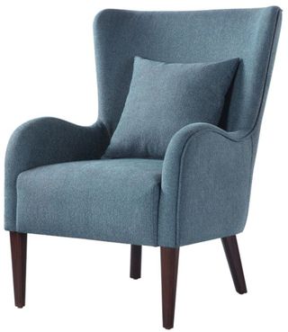 Coaster® Blue Curved Arm Upholstered Accent Chair