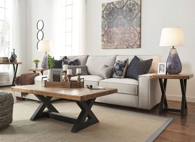 Signature Design by Ashley® Wesling Light Brown Coffee Table 5