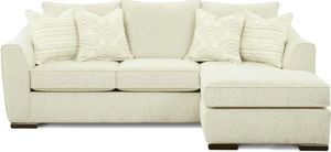 Fusion Furniture Vibrant Vision Oatmeal Beige Sofa Chaise