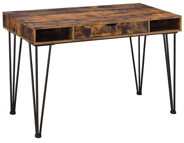 Coaster® Olvera Antique Nutmeg/Dark Bronze 1-Drawer Writing Desk