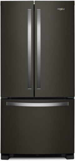 Whirlpool® 22.1 Cu. Ft. Fingerprint Resistant Black Stainless French Door Refrigerator