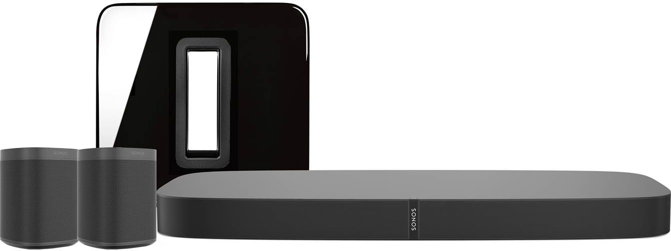 Sonos® Black 5.1 Surround Set with Playbase and Play:1-5.1PBSO-BK