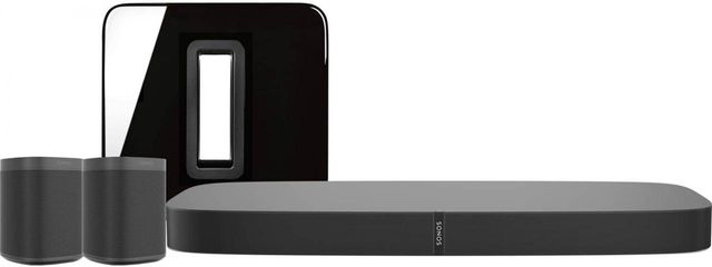 Sonos® Black 5.1 Surround Set with Playbase and Play:1-0
