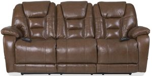 Homestretch® Custom Comfort Saddle Double Reclining Power Sofa