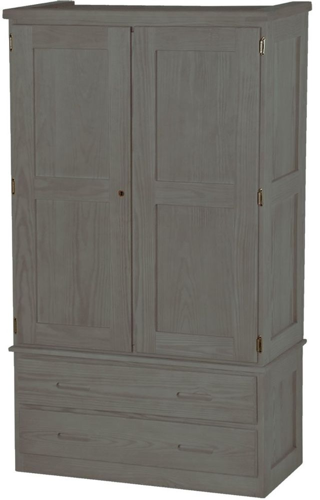 Crate Designs™ Furniture Graphite Shelf Armoire 1