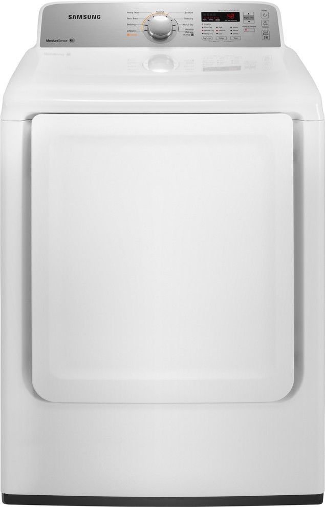 Samsung 7.2 Cu. Ft. White Front Load Gas Dryer