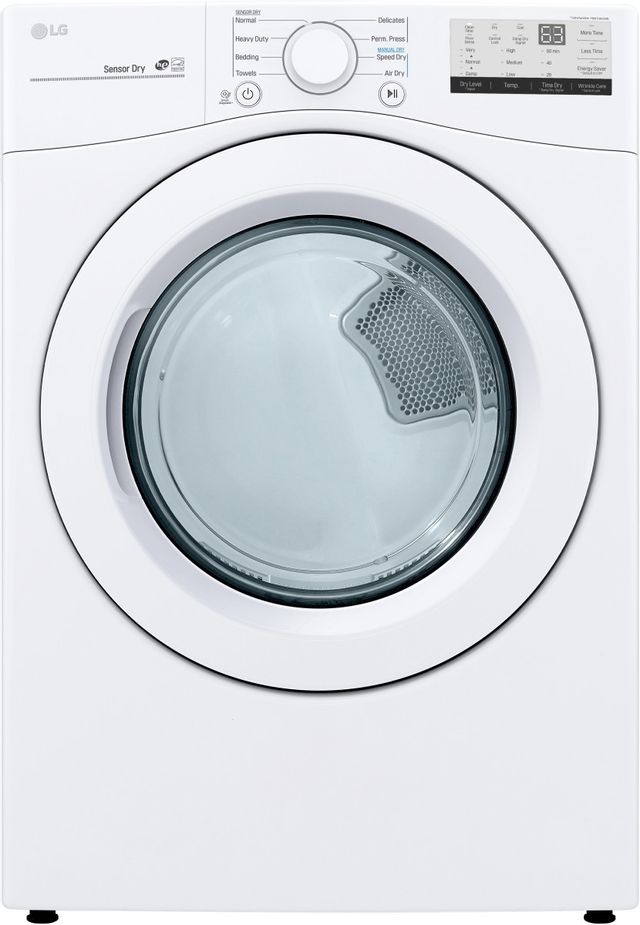 LG White Front Load Laundry Pair 5