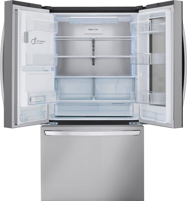 LG 27 Cu. Ft. PrintProof™ Stainless Steel Smart InstaView® Counter Depth French Door Refrigerator 1