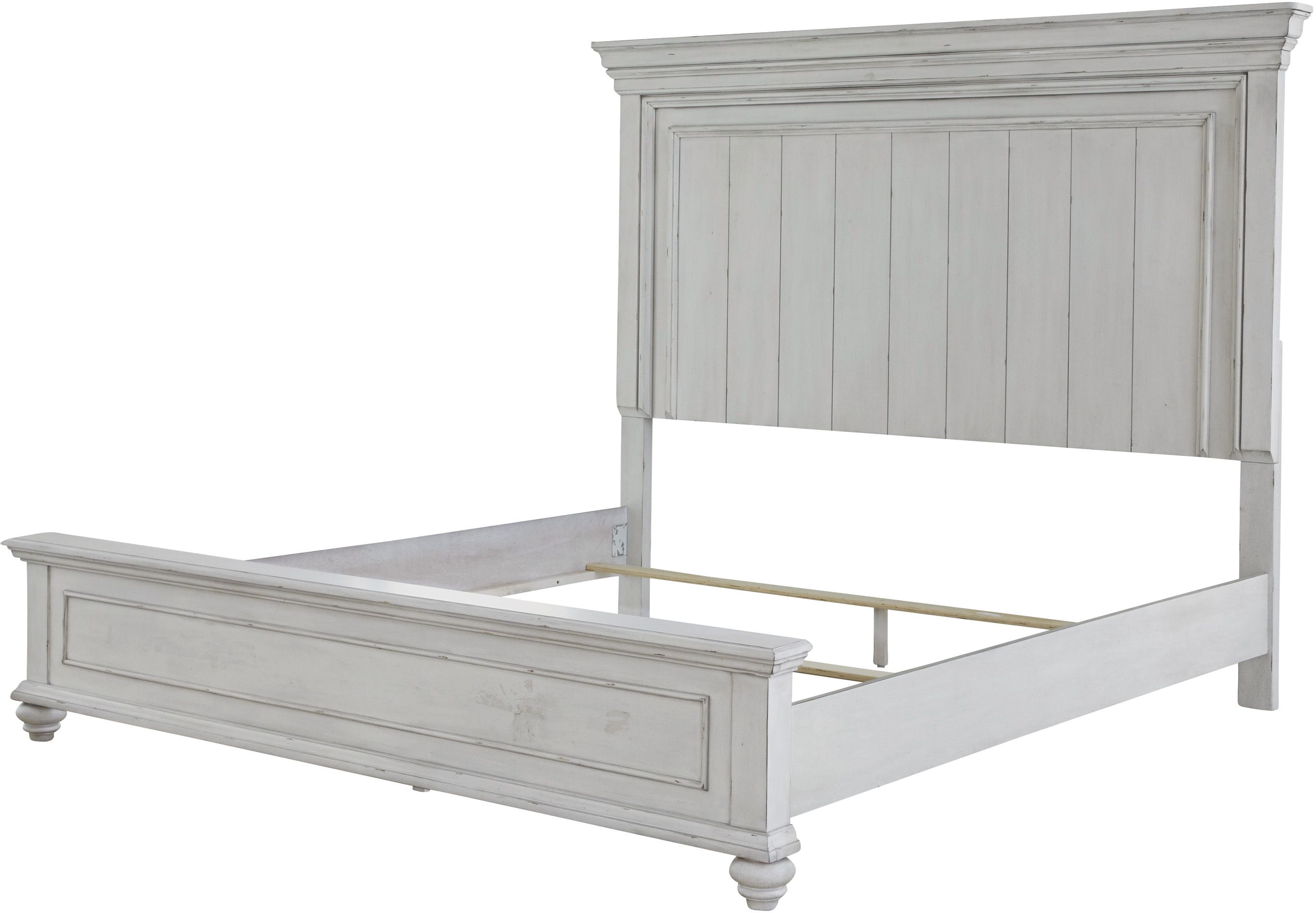 Kanwyn whitewash deals king bedroom set