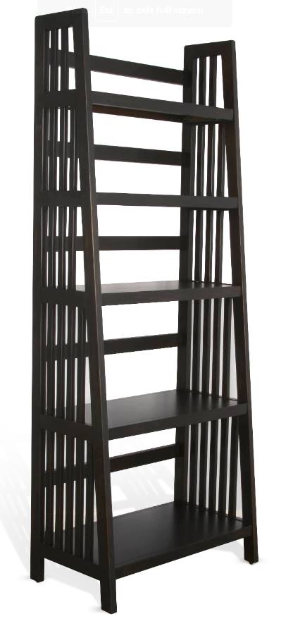 Narrow on sale folding bookcase