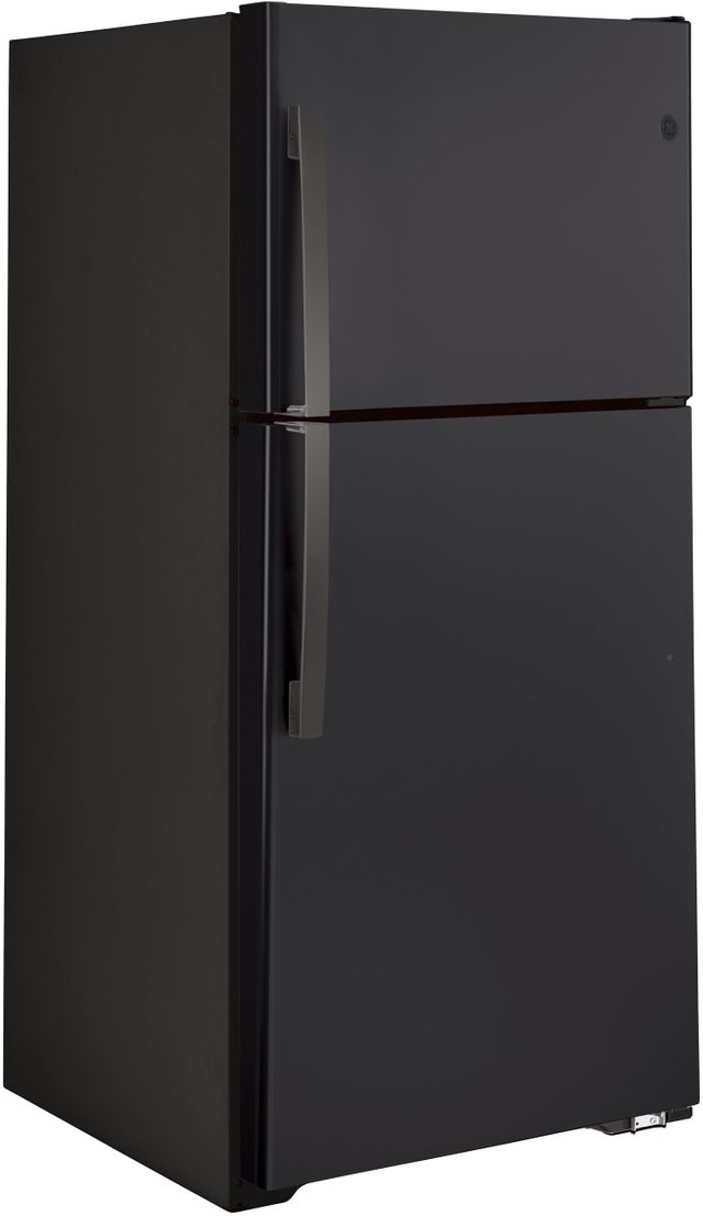 GE® 21.9 Cu. Ft. Black Top Freezer Refrigerator 8